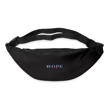 île de la Réunion wopé t-shirt mugs idée cadeau - Sac banane - noir - Devant