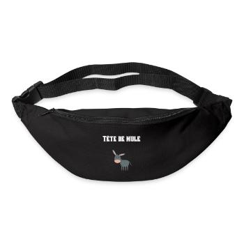 Tête de mule ! 🐴🐎 - Sac banane - noir - Devant