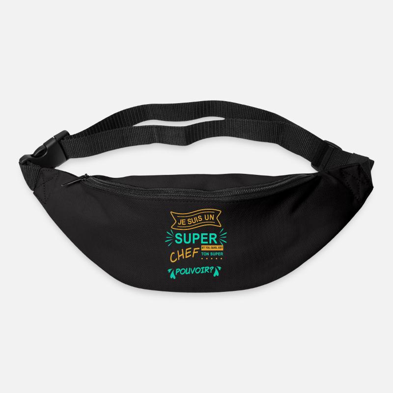 je suis un super chef - Sac banane - noir