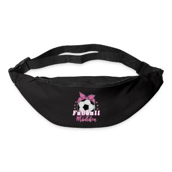 Fußball Mädchen Frauenfußball Fußballerin Geschenk - Gürteltasche - Schwarz - Vorne
