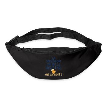 La pression on ne la subit pas, on la boit - Sac banane - noir - Devant