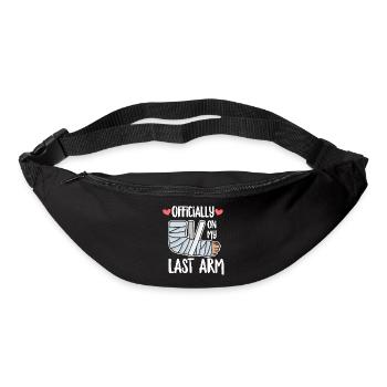 Arm fracture saying for someone with a broken - Bum bag - black - Front