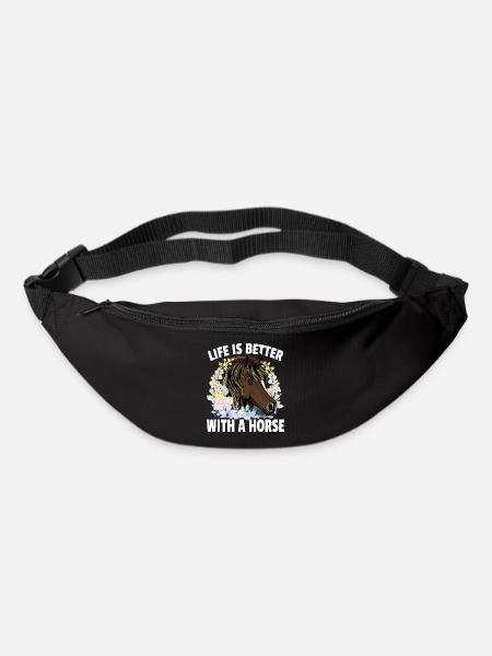 Life is better with a horse - Bum bag - black
