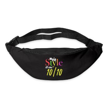 Mein Style ist eine 10/10 - Gürteltasche - Schwarz - Vorne