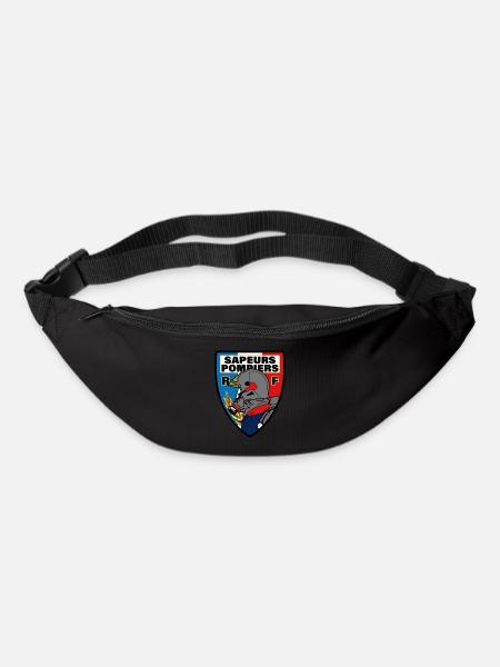 fanion t-shirt sapeurs pompiers de France Fanion - Sac banane - noir