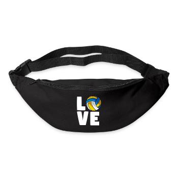 Volleyball Love Volleyball-Team Volleyballtrainer - Gürteltasche - Schwarz - Vorne