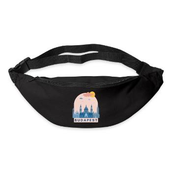 Ungarn Budapest Design Europa Europe Gift - Gürteltasche - Schwarz - Vorne