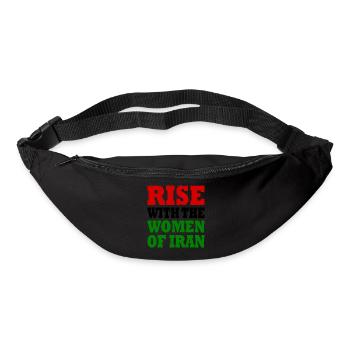 Rise with the women of iran - Gürteltasche - Schwarz - Vorne