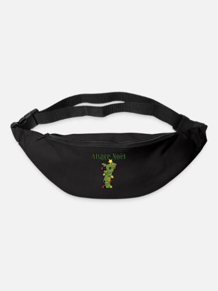 Alsace Noël Sapin - Sac banane - noir