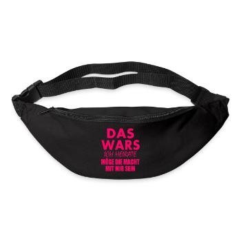 Das wars ich heirate - Gürteltasche - Schwarz - Vorne