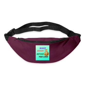 MAKE MONEY2 - Sac banane - bordeaux  - Devant