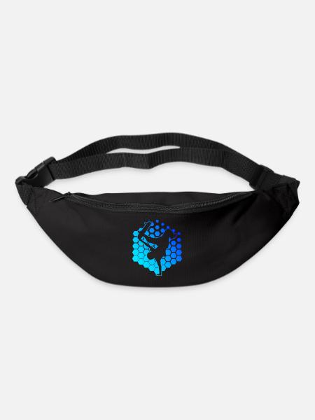Skateboard Hommes Skateboarder Skateboarder Skater - Sac banane - noir