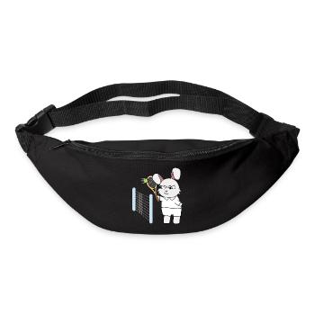 Tennis enfants lapin I drôles d’animaux | Sports | Kani - Sac banane - noir - Devant