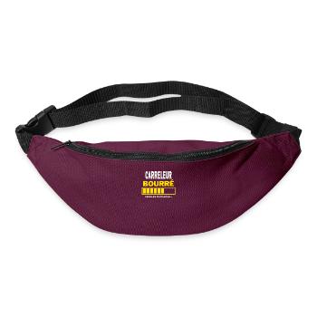 CARRELEUR bourré HUMOUR - Sac banane - bordeaux  - Devant