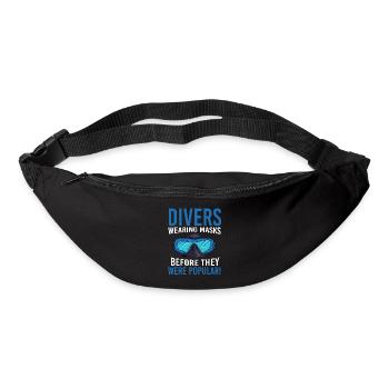 Taucher Scuba Diving Tauchen Tiefsee Schnorcheln - Gürteltasche - Schwarz - Vorne