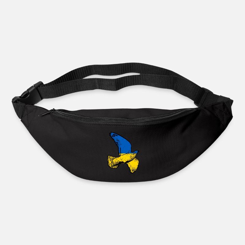 Ukraine Taube - Gürteltasche - Schwarz