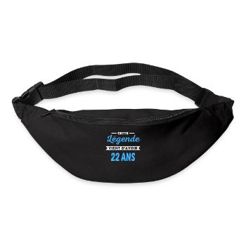 Cette Légende vient d'avoir 22 ans - Sac banane - noir - Devant