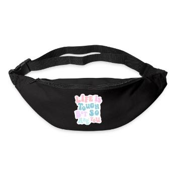 La vie est dure, mais vous l’êtes aussi - Sac banane - noir - Devant