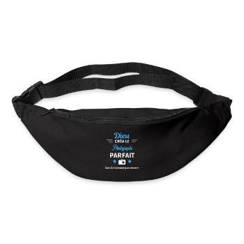 dieu créa parfait humour de bureau Photographe - Sac banane - noir - Devant