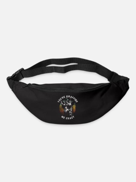 You’re giraffing me crazy Giraffe - Bum bag - black