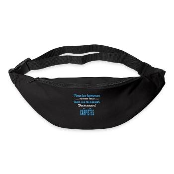 tous les hommes naissent égaux Carpistes - Sac banane - noir - Devant