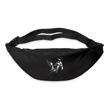 Minimalist Bird Geometric Bird Minimalistic Bird - Bum bag - black - Front