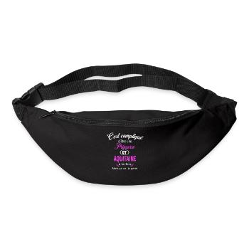 c'est compliqué princesse et Aquitaine - Sac banane - noir - Devant