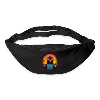 north pole dj adorable birthday bday dance awesome - Gürteltasche - Schwarz - Vorne