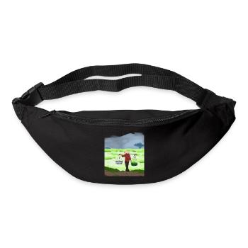 Vietnam Viet Farmers Rice Field Flag I Gift - Bum bag - black - Front