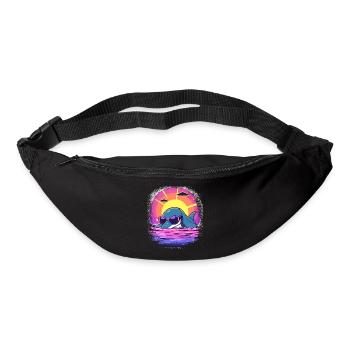 joke child lake present idea waves jokes - Gürteltasche - Schwarz - Vorne