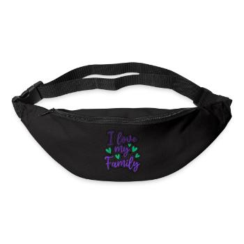 I Love My Family Sayings Reunion Relatives Sarcast - Gürteltasche - Schwarz - Vorne