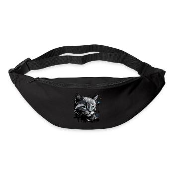 süsses Kätzchen, Katze - Gürteltasche - Schwarz - Vorne