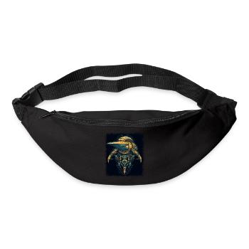 birthday present family crest quote animal - Gürteltasche - Schwarz - Vorne