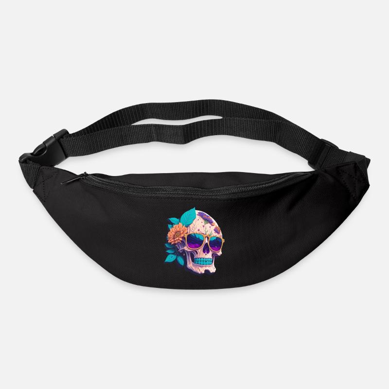 Totenkopf - Gürteltasche - Schwarz