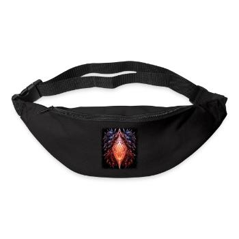 peace sign humor bday quote geek funny disarmament - Gürteltasche - Schwarz - Vorne