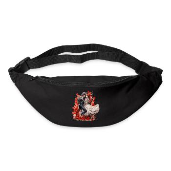 Tanzende Skelette mit Rosen 2 - Gürteltasche - Schwarz - Vorne