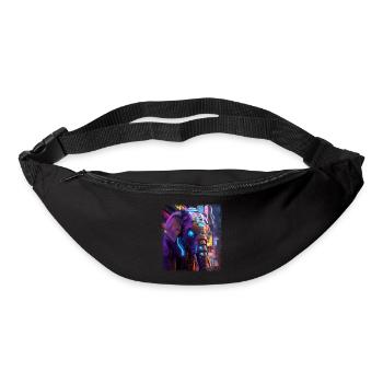 Happy Birthday Bday Fun Elephants Funny Quote - Bum bag - black - Front