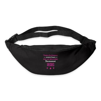 femmes naissent les meilleurs Grecques - Sac banane - noir - Devant