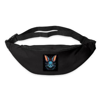 Animal Bunny Tooth Chemise de Pâques de lapin européen - Sac banane - noir - Devant