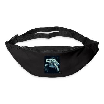 earth planet climate animal defense fun - Gürteltasche - Schwarz - Vorne