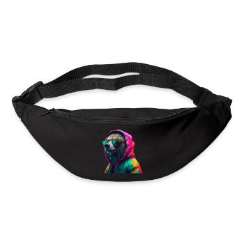 Bear with Sunglasses Colorful Cool Bears Forest Animal - Bum bag - black - Front