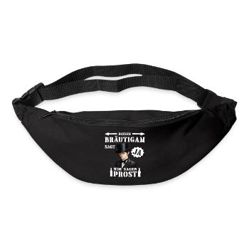Bräutigam Braut Hochzeit Junggesellenabschied - Gürteltasche - Schwarz - Vorne