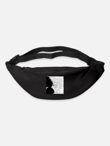 MARSEILLE en PLAN § - Sac banane - noir