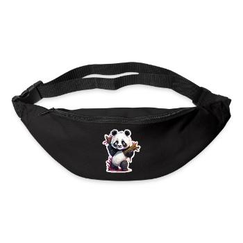 Panda / Animal / Zoo / Bamboo / Wild / Childlike - Bum bag - black - Front