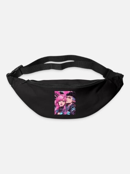 Mode des années 80 - Sac banane - noir