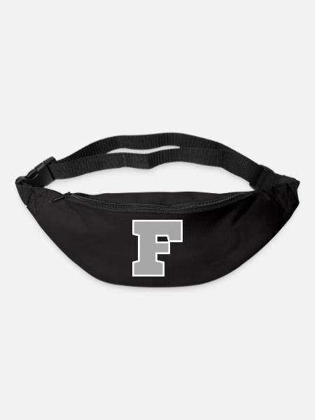 Buchstabe f sport - Gürteltasche - Schwarz