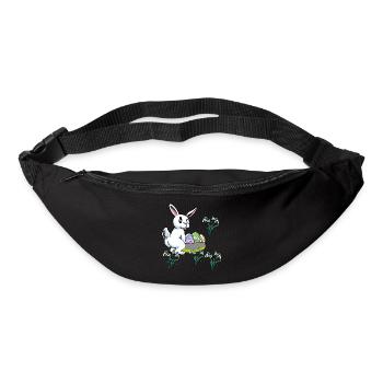 Child Children Toddler Baby Easter Eggs Bunny Flowers - Bum bag - black - Front