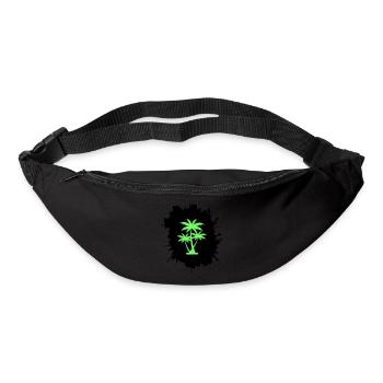 palmen klecks - Gürteltasche - Schwarz - Vorne