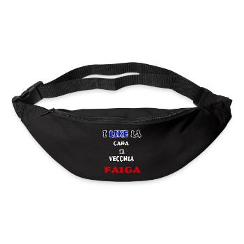 belle chemise CARA E VECCHIA FAIGA jerry calà - Sac banane - noir - Devant