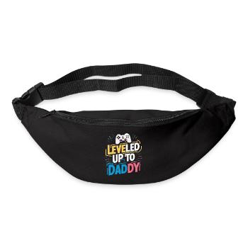 Leveled up to daddy - Bum bag - black - Front